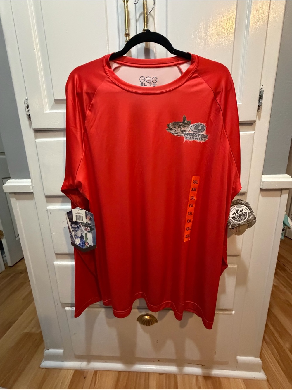 EAG Elite Mossy Oak Fishing Shirt Men XXL Orange Long Sleeve Performance NWTItem